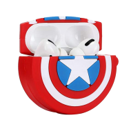 BİPOWER Airpods Pro Kılıf Kaptan Amerika Kırmızı