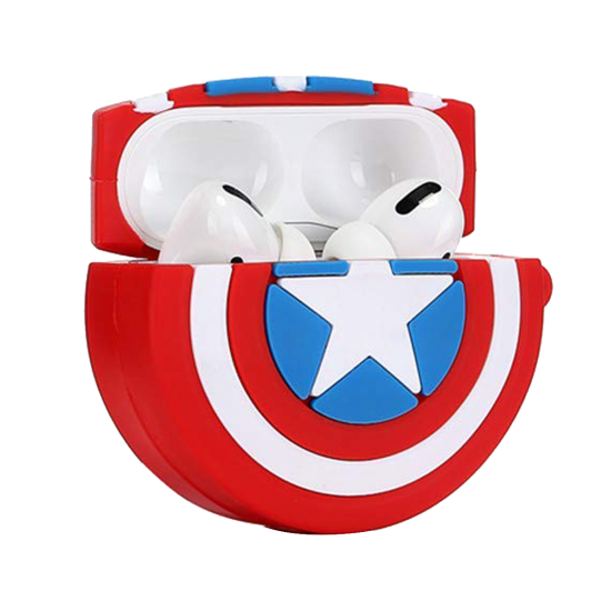 BİPOWER Airpods Pro Kılıf Kaptan Amerika Kırmızı BİPOWER Airpods Pro Kılıf Kaptan Amerika Kırmızı