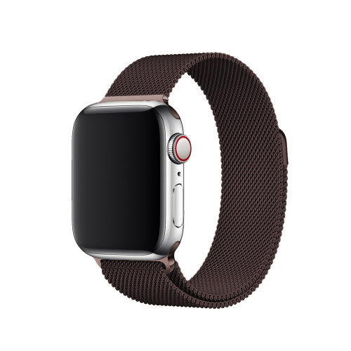 BİPOWER Apple Watch 38-40mm KRD-01 Metal Hasir Kahverengi