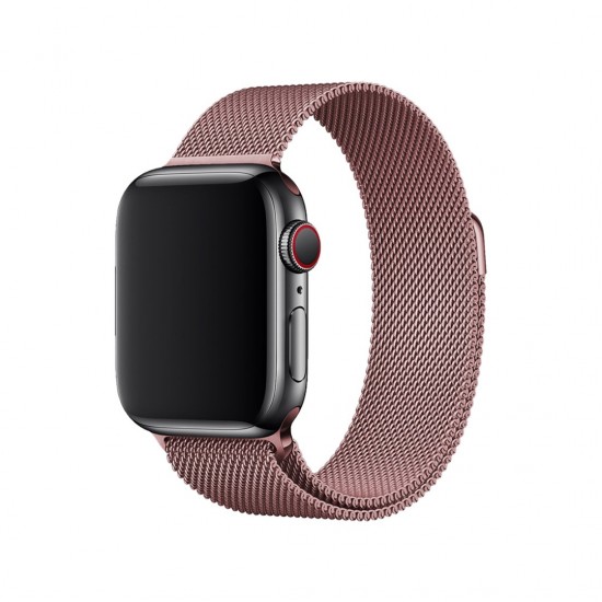 BİPOWER Apple Watch 42-44mm KRD1 Metal Hasır Roze Altın Kordon BİPOWER Apple Watch 42-44mm KRD1 Metal Hasır Roze Altın Kordon