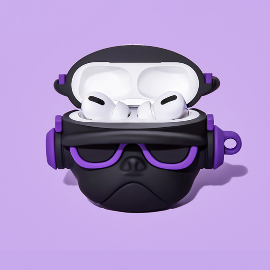 BİPOWER Airpods 1-2. Nesil Uyumlu Kılıf Star Bulldog Mor BİPOWER Airpods 1-2. Nesil Uyumlu Kılıf Star Bulldog Mor