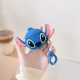 BİPOWER Airpods 1-2. Nesil Uyumlu Kılıf Stitch Mavi