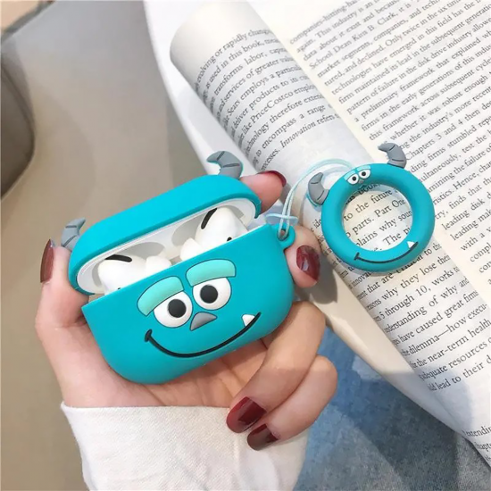 BİPOWER Airpods Pro Uyumlu Kılıf Dev Monster Mavi BİPOWER Airpods Pro Uyumlu Kılıf Dev Monster Mavi