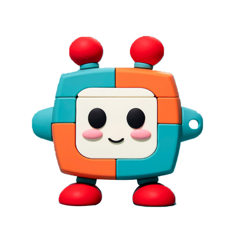 BİPOWER Airpods Pro Kılıf Super Robot Beyaz