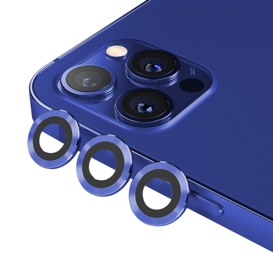 BİNANO Metal Ring Iphone 13 Pro/13 Pro Max Mavi