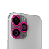 Binano Iphone 12 Pro Max Fosforlu Pembe Kamera Koruyucu