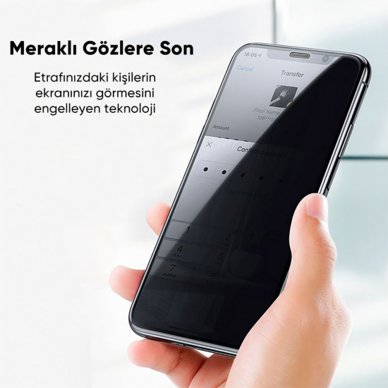 BİNANO Privacy Iphone 14 Plus Ekran Koruyucu