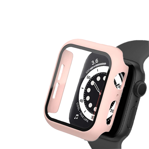 BİNANO Apple Watch 38mm Sense Kasa ve Ekran Koruyucu Pudra