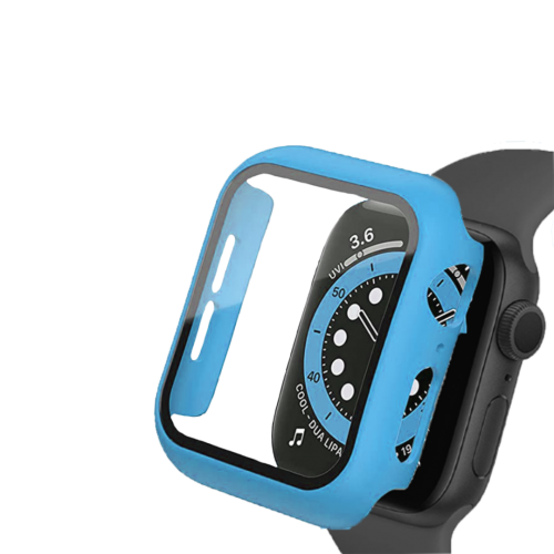 BİNANO Apple Watch 42mm Sense Kasa ve Ekran Koruyucu Açık Mavi