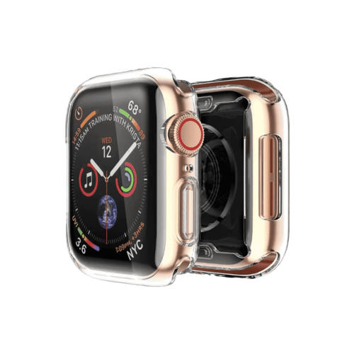 BİNANO Apple Watch 42mm Silikon Kasa ve Ekran Koruyucu Şeffaf