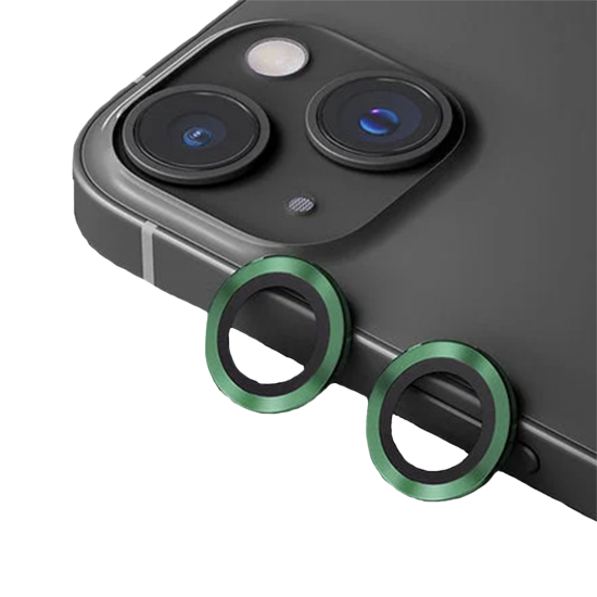 BİNANO Metal Ring Iphone 14/14 Plus Kamera Koruyucu Koyu Yeşil