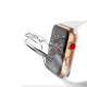 BİNANO Apple Watch 38mm Silikon Kasa ve Ekran Koruyucu Şeffaf