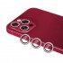 Binano Iphone 13 Pro/13 Pro Max Taşlı Kırmızı Kamera Koruyucu