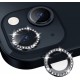 Binano Iphone 11/12/12 Mini Taşlı Siyah Kamera Koruyucu