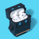 BİPOWER Airpods 1-2. Nesil Uyumlu Robo Flat Siyah BİPOWER Airpods 1-2. Nesil Uyumlu Robo Flat Siyah