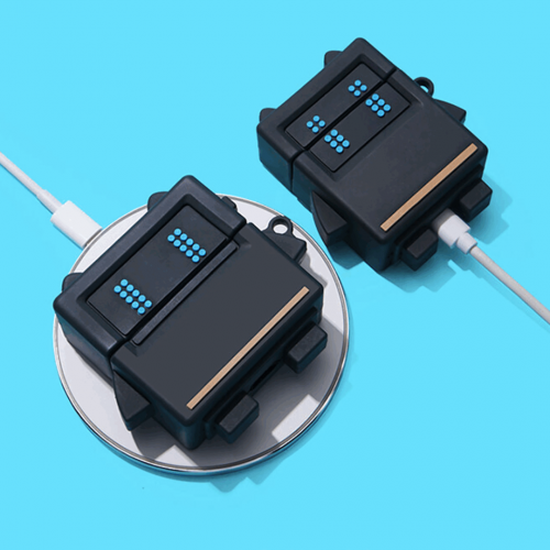 BİPOWER Airpods 1-2. Nesil Uyumlu Robo Flat Siyah