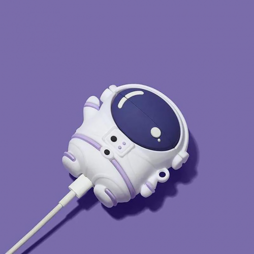 BİPOWER Airpods Pro Kılıf Astronot Mor