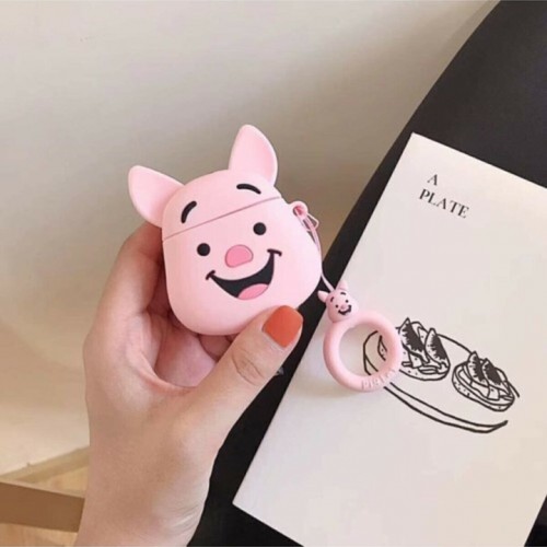 BİPOWER Airpods 1-2. Nesil Uyumlu Piglet Pembe