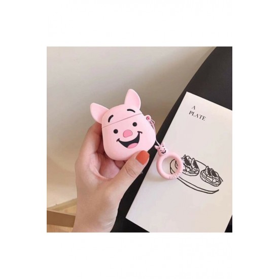 BİPOWER Airpods 1-2. Nesil Uyumlu Piglet Pembe BİPOWER Airpods 1-2. Nesil Uyumlu Piglet Pembe
