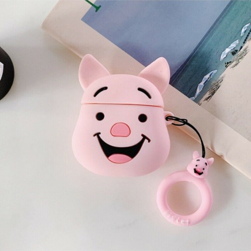 BİPOWER Airpods 1-2. Nesil Uyumlu Piglet Pembe