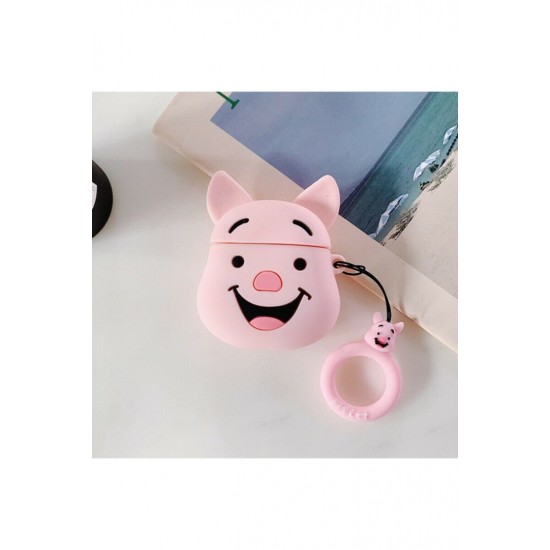 BİPOWER Airpods 1-2. Nesil Uyumlu Piglet Pembe BİPOWER Airpods 1-2. Nesil Uyumlu Piglet Pembe