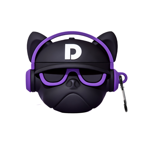 BİPOWER Airpods Pro Kılıf Star Bulldog Mor