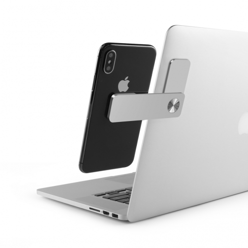 BİPOWER STD-14 Laptop İçin Metal Telefon Tutucu Gümüş