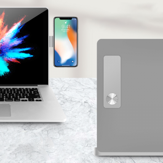 BİPOWER STD-14 Laptop İçin Metal Telefon Tutucu Gümüş BİPOWER STD-14 Laptop İçin Metal Telefon Tutucu Gümüş