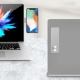 BİPOWER STD-14 Laptop İçin Metal Telefon Tutucu Gümüş BİPOWER STD-14 Laptop İçin Metal Telefon Tutucu Gümüş