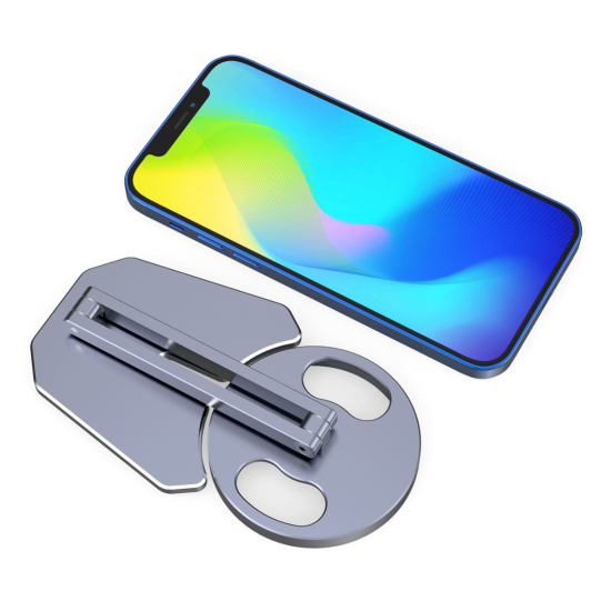 BİPOWER YTB-16 MagSafe Manyetik Şarj Özellikli Telefon Standı Gümüş