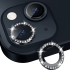 Binano Iphone 13/13 Mini  Taşlı Kamera Koruyucu Siyah