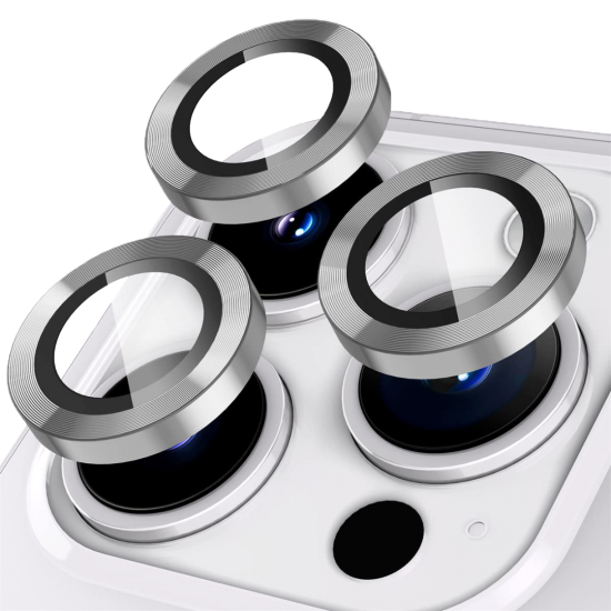 BİNANO Metal Ring Iphone 15 Pro/15 Pro Max Silver Kamera Koruyucu BİNANO Metal Ring Iphone 15 Pro/15 Pro Max Silver Kamera Koruyucu