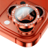 BİNANO Iphone 15/15 Plus Taşlı Kırmızı Kamera Koruyucu