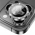 BİNANO Iphone 15 Pro/15 Pro Max Taşlı Siyah Kamera Koruyucu