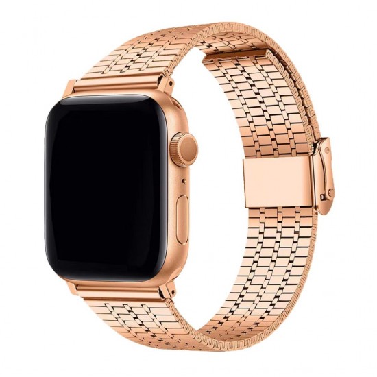 E2M Apple Watch 38-40-41MM KRD-29 Metal Rose Gold Kordon