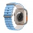 E2M Apple Watch 42-44-45-49MM KRD-28 Ocean Çift Renkli Açık Mavi  Kordon