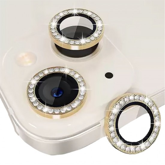 BİNANO Iphone 14/14 Plus Taşlı Kamera Koruyucu Gold BİNANO Iphone 14/14 Plus Taşlı Kamera Koruyucu Gold