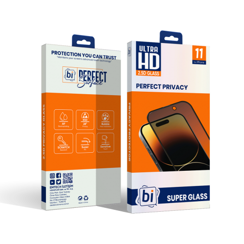 Bİ 2,5D PRIVACY SUPER GLASS IPHONE 11/XR EKRAN KORUYUCU