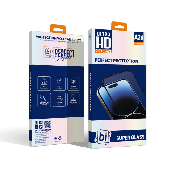 Bİ 2,5D SUPER GLASS SAMSUNG A16/A26 EKRAN KORUYUCU Bİ 2,5D SUPER GLASS SAMSUNG A16/A26 EKRAN KORUYUCU