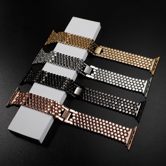 BİPOWER Apple Watch 38-40mm KRD16 Metal Kordon Gümüş BİPOWER Apple Watch 38-40mm KRD16 Metal Kordon Gümüş
