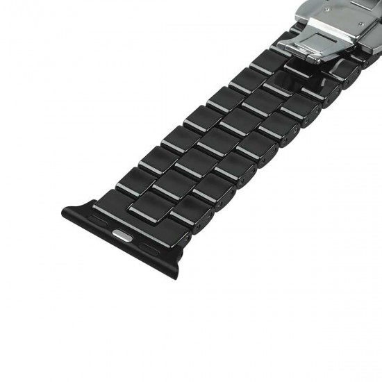 BİPOWER Apple Watch 38-40mm KRD8 Seramik Kordon Si̇yah BİPOWER Apple Watch 38-40mm KRD8 Seramik Kordon Si̇yah