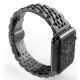 BİPOWER Apple Watch 38-40mm KRD7 Metal Kordon Si̇yah