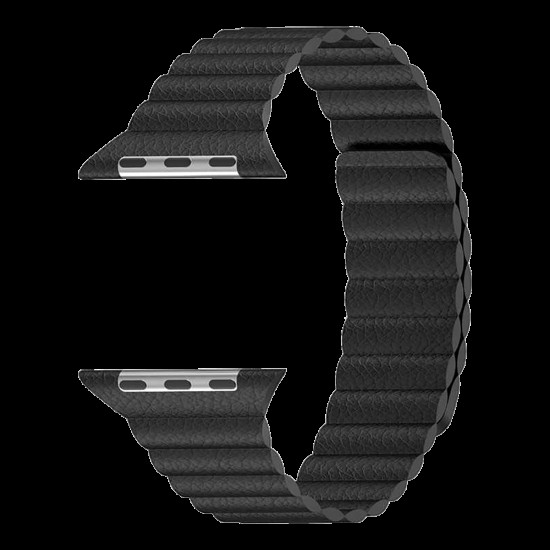 BİPOWER Apple Watch 38-40mm KRD6 Deri Bükme Kordon Laci̇vert