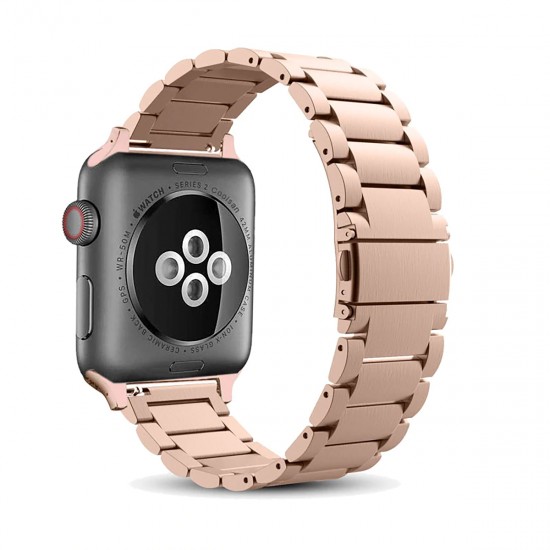 BİPOWER Apple Watch 42-44mm KRD5 Klasik Metal Kordon Altın BİPOWER Apple Watch 42-44mm KRD5 Klasik Metal Kordon Altın