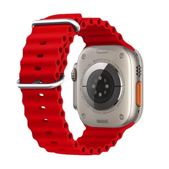 E2M Apple Watch 42-44-45-49MM KRD-28 Ocean Kırmızı Kordon E2M Apple Watch 42-44-45-49MM KRD-28 Ocean Kırmızı Kordon