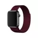 BİPOWER Apple Watch 42-44mm KRD1 Metal Hasır Kordon Bordo BİPOWER Apple Watch 42-44mm KRD1 Metal Hasır Kordon Bordo