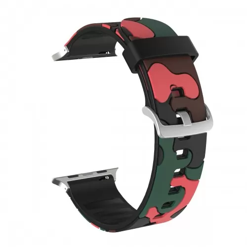 BİPOWER Apple Watch 38-40mm KRD24 Kamuflaj Kordon