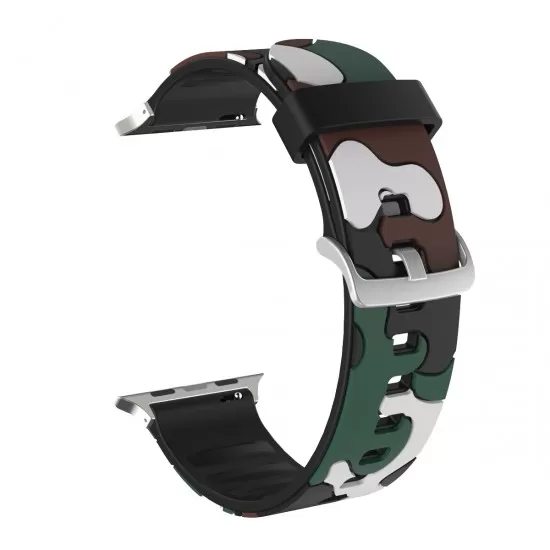 BİPOWER Apple Watch 38-40mm KRD24 Kamuflaj Kordon BİPOWER Apple Watch 38-40mm KRD24 Kamuflaj Kordon