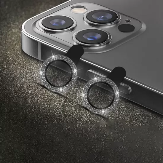 Binano iPhone 12 Diamond Kamera Koruyucu Siyah Binano iPhone 12 Diamond Kamera Koruyucu Siyah